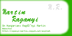 martin raganyi business card